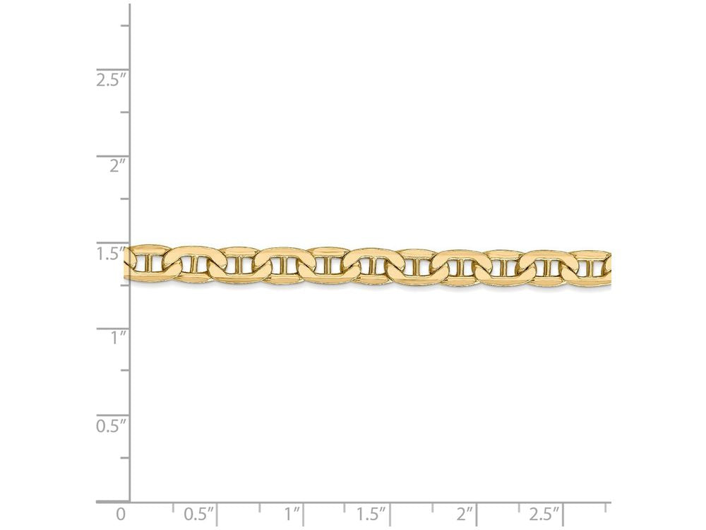 FJC Finejewelers 8 Inch 14k Yellow Gold 5.85mm Semi-solid Anchor Chain Bracelet