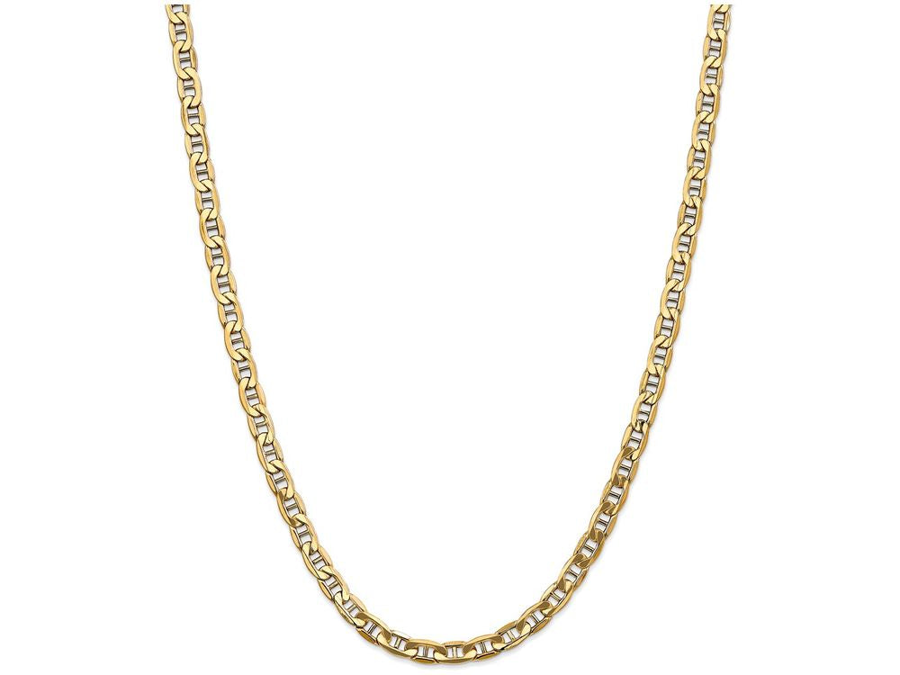 FJC Finejewelers 8 Inch 14k Yellow Gold 5.85mm Semi-solid Anchor Chain Bracelet