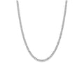 FJC Finejewelers 18 Inch 14k White Gold 4.3mm Semi-solid Curb Link Chain Necklace