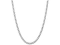 FJC Finejewelers 8 Inch 14k White Gold 5.25mm Semi-solid Curb Link Chain Bracelet