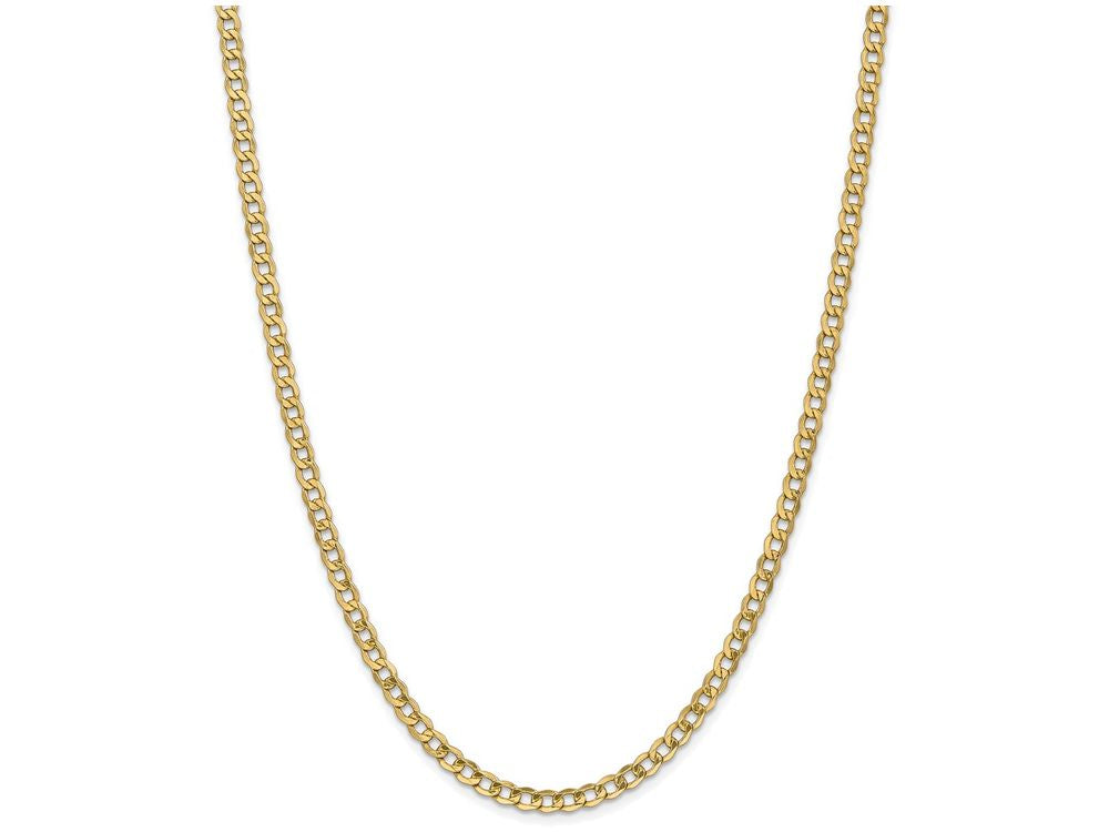 FJC Finejewelers 16 Inch 14k Yellow Gold 4.3mm Semi-solid Curb Link Chain Necklace