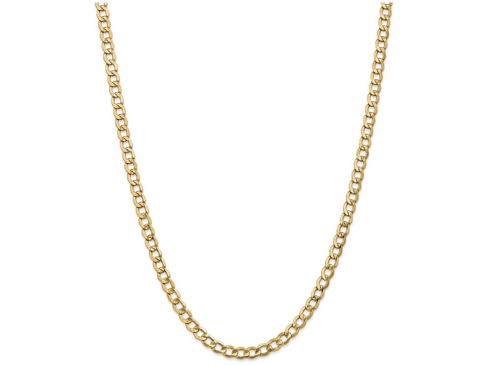 FJC Finejewelers 16 Inch 14k Yellow Gold 5.25mm Semi-solid Curb Link Chain Necklace