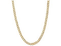 FJC Finejewelers 18 Inch 14k Yellow Gold 6.0mm Semi-solid Curb Link Chain Necklace