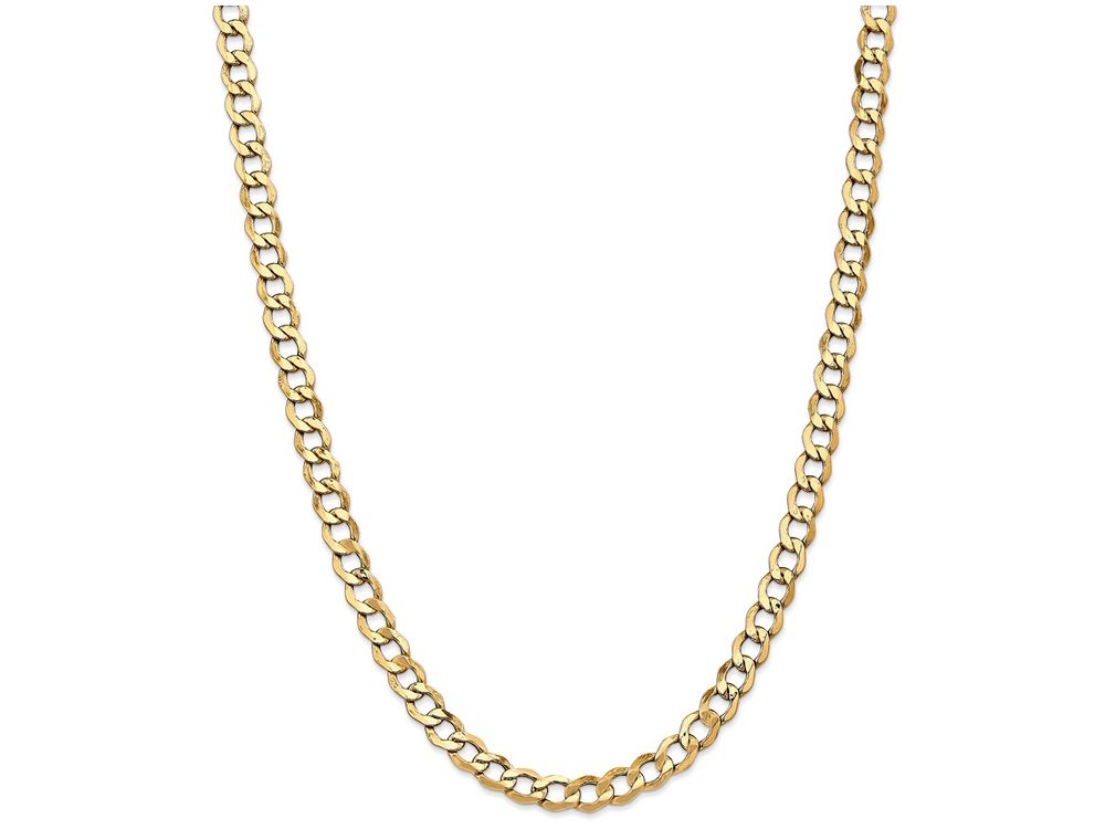 FJC Finejewelers 8 Inch 14k Yellow Gold 6.0mm Semi-solid Curb Link Chain Bracelet