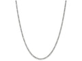 FJC Finejewelers 18 Inch 14k 2.5mm White Gold Figaro Hollow Chain Necklace