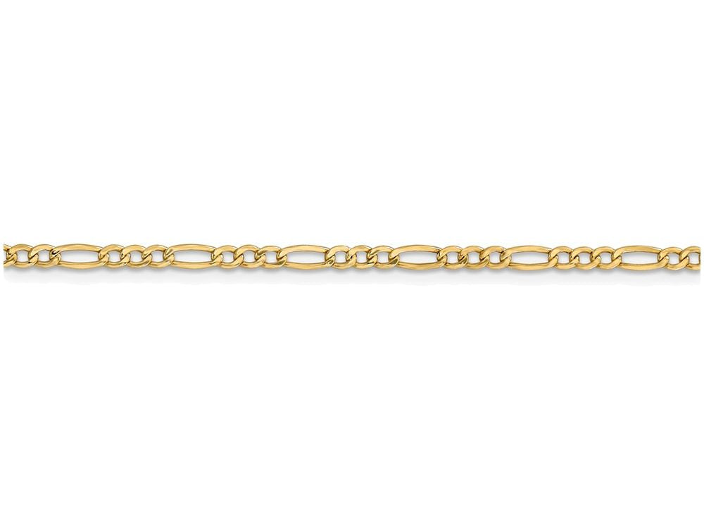 FJC Finejewelers 20 Inch 14k Yellow Gold 2.5mm Hollow Figaro Chain Necklace