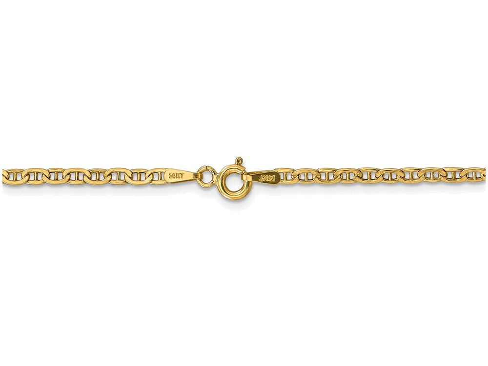 FJC Finejewelers 18 Inch 14k Yellow Gold 2.40mm Anchor Chain Necklace
