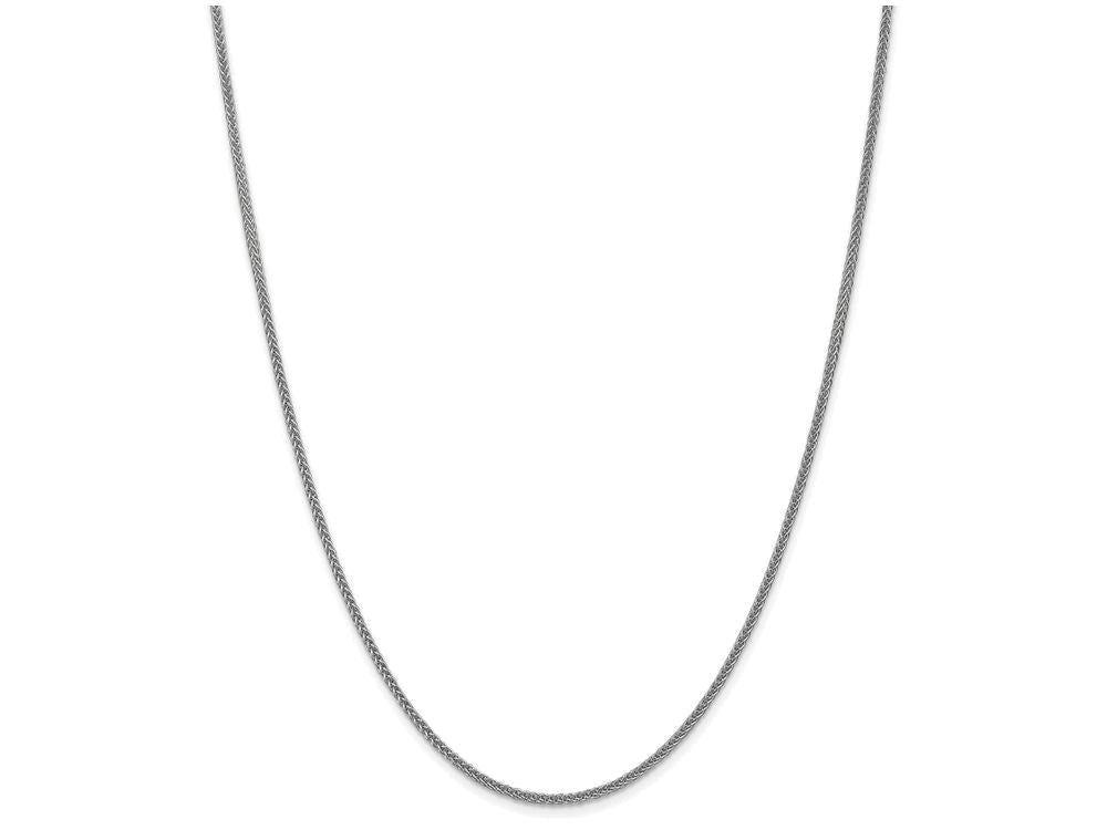 FJC Finejewelers 24 Inch 14k White Gold 2mm Wheat Hollow Chain Necklace