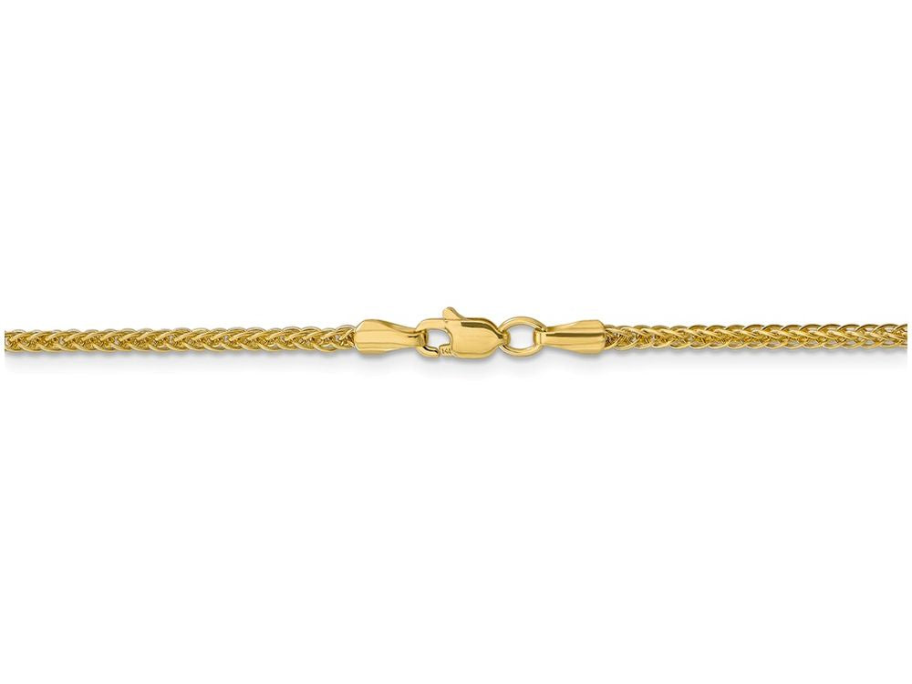 FJC Finejewelers 16 Inch 14k Yellow Gold Wheat Semi-Solid Chain Necklace