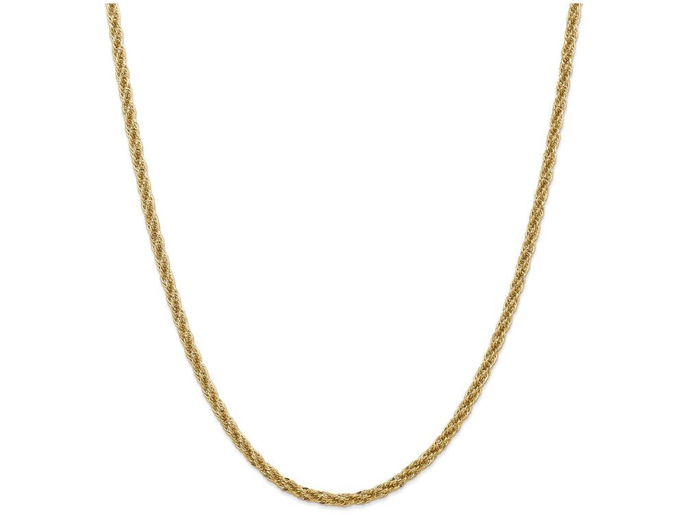 FJC Finejewelers 24 Inch 14k Yellow Gold bright-cut Hollow Chain Necklace