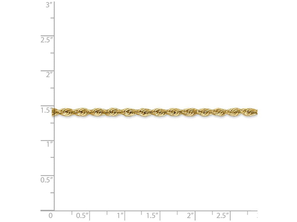 FJC Finejewelers 16 Inch 14k Yellow Gold 2.9mm Hollow Rope Chain Necklace