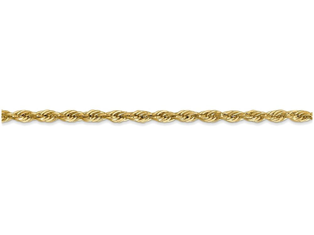 FJC Finejewelers 7 Inch 14k Yellow Gold 2.9mm Hollow Rope Chain Bracelet