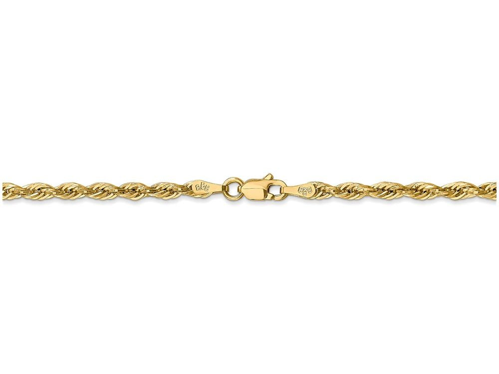 FJC Finejewelers 7 Inch 14k Yellow Gold 2.9mm Hollow Rope Chain Bracelet