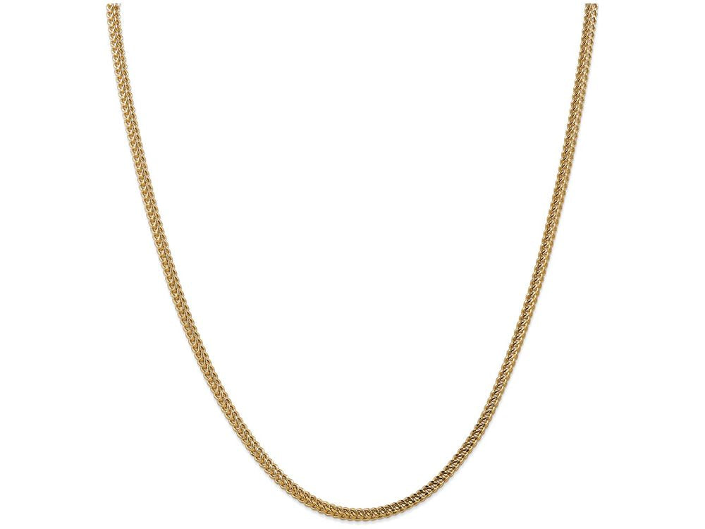 FJC Finejewelers 24 Inch 14k Yellow Gold 3mm Hollow Franco Chain Necklace