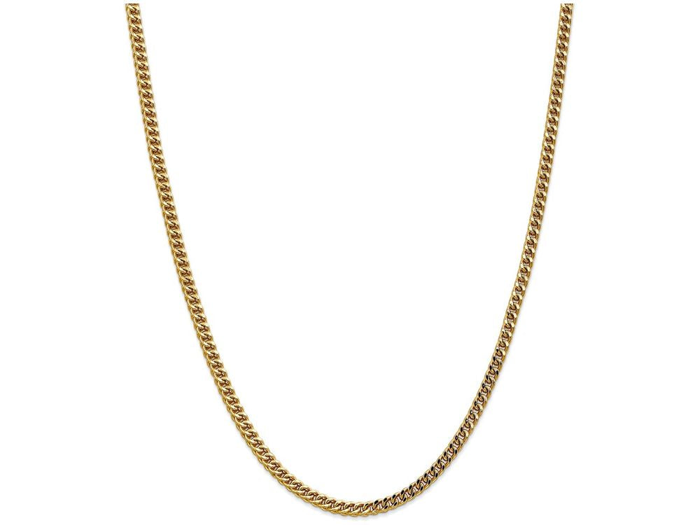 FJC Finejewelers 24 Inch 14k Yellow Gold 3.7mm Hollow Franco Chain Necklace