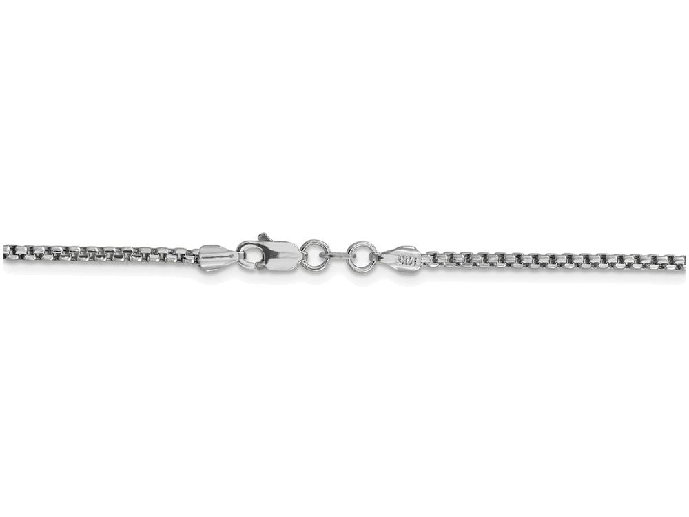 FJC Finejewelers 24 Inch 14k White Gold 1.75mm Round Box Chain Necklace
