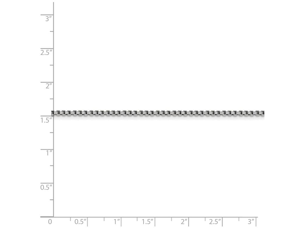 FJC Finejewelers 24 Inch 14k White Gold 1.75mm Round Box Chain Necklace
