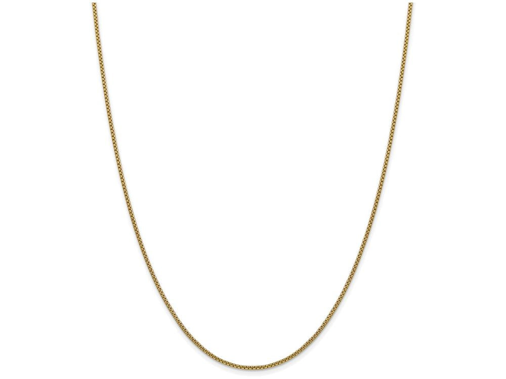 FJC Finejewelers 18 Inch 14k Yellow Gold 1.5mm Hollow Round Box Chain Necklace