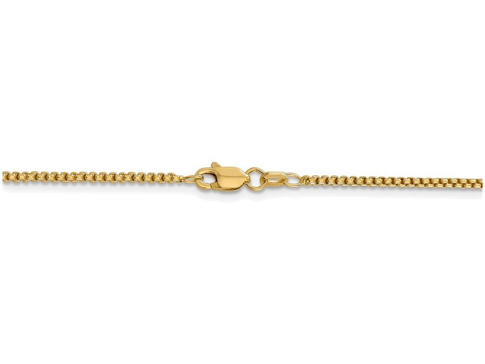 FJC Finejewelers 24 Inch 14k Yellow Gold 1.5mm Hollow Round Box Chain Necklace