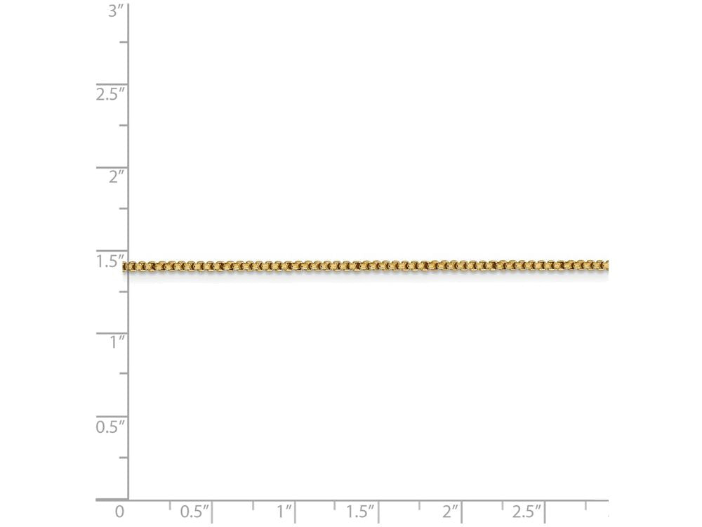 FJC Finejewelers 24 Inch 14k Yellow Gold 1.5mm Hollow Round Box Chain Necklace