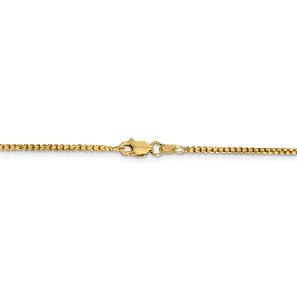 FJC Finejewelers 14 kt Yellow Gold 1.5mm Hollow Round Box Chain Bracelet