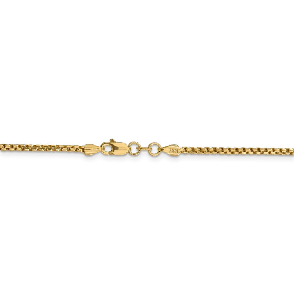 FJC Finejewelers 14 kt Yellow Gold 1.75mm Hollow Round Box Chain Bracelet