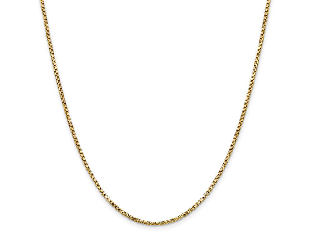 FJC Finejewelers 14 kt Yellow Gold 1.75mm Hollow Round Box Chain Bracelet