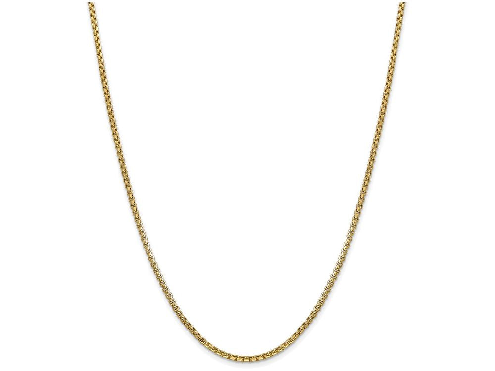 FJC Finejewelers 22 Inch 14k Yellow Gold 2.45mm Hollow Round Box Chain Necklace
