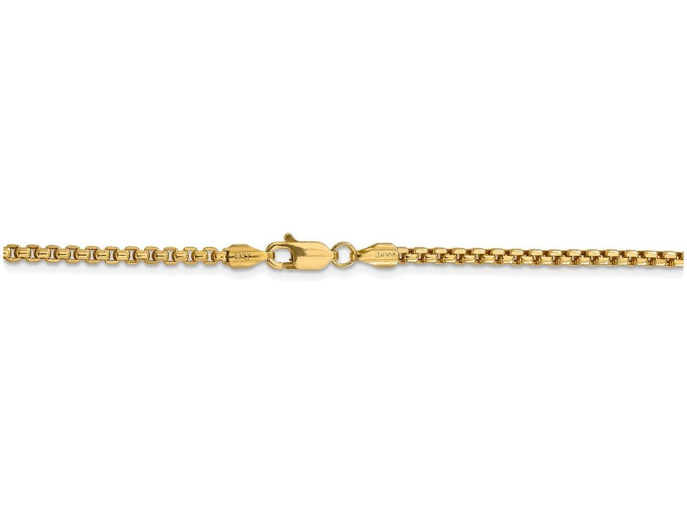 FJC Finejewelers 24 Inch 14k Yellow Gold 2.45mm Hollow Round Box Chain Necklace