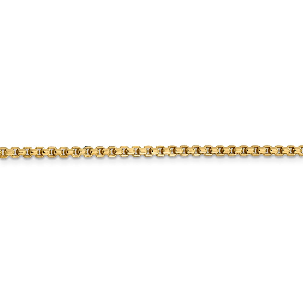 FJC Finejewelers 14 kt Yellow Gold 2.45mm Hollow Round Box Chain Bracelet