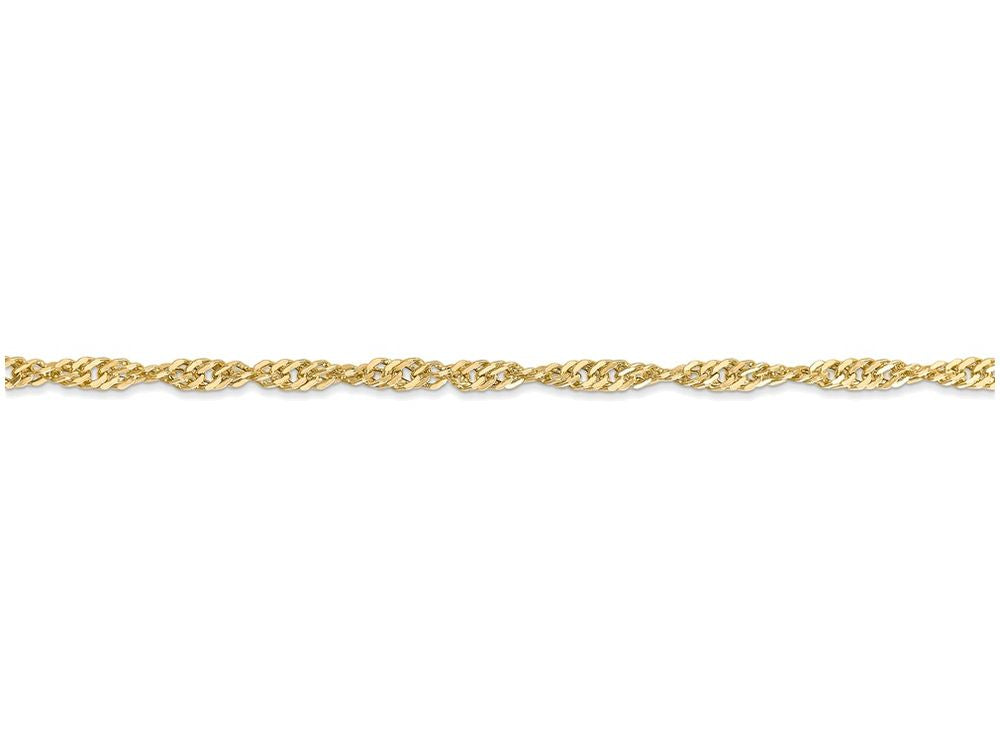 FJC Finejewelers 24 Inch 14k Yellow Gold 2.75mm Hollow Singapore Chain Necklace