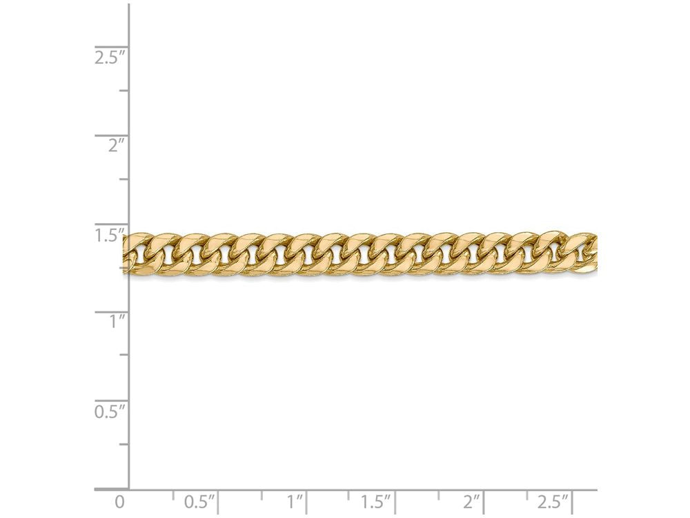 FJC Finejewelers 24 Inch 14k Yellow Gold Hollow Miami Cuban Chain Necklace