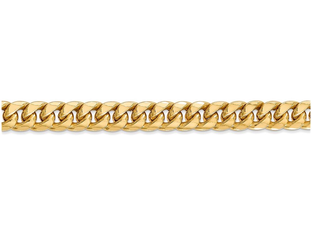 FJC Finejewelers 20 Inch 14k Yellow Gold Hollow Miami Cuban 6.75mm Chain Necklace
