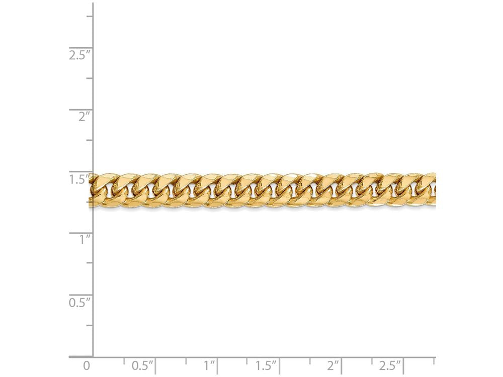 FJC Finejewelers 8 Inch 14k Yellow Gold Hollow Miami Cuban Chain Bracelet