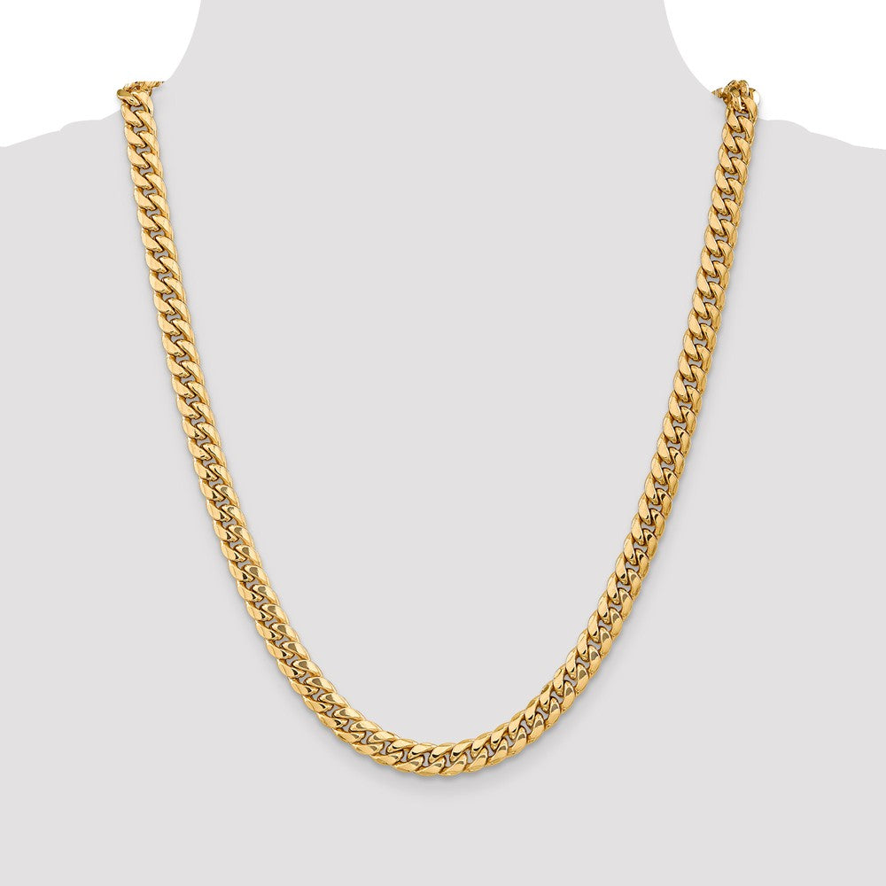 FJC Finejewelers 22 Inch 14k Hollow Miami Cuban Chain Necklace
