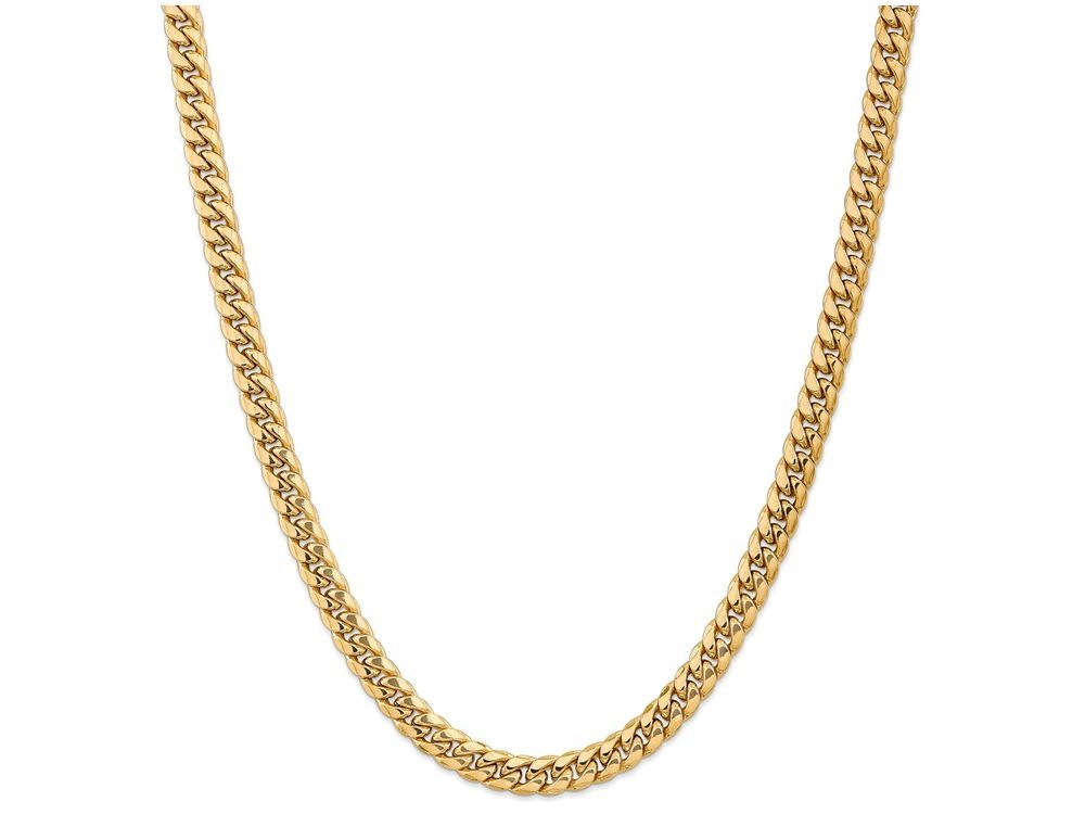 FJC Finejewelers 24 Inch 14k Hollow Miami Cuban Chain Necklace