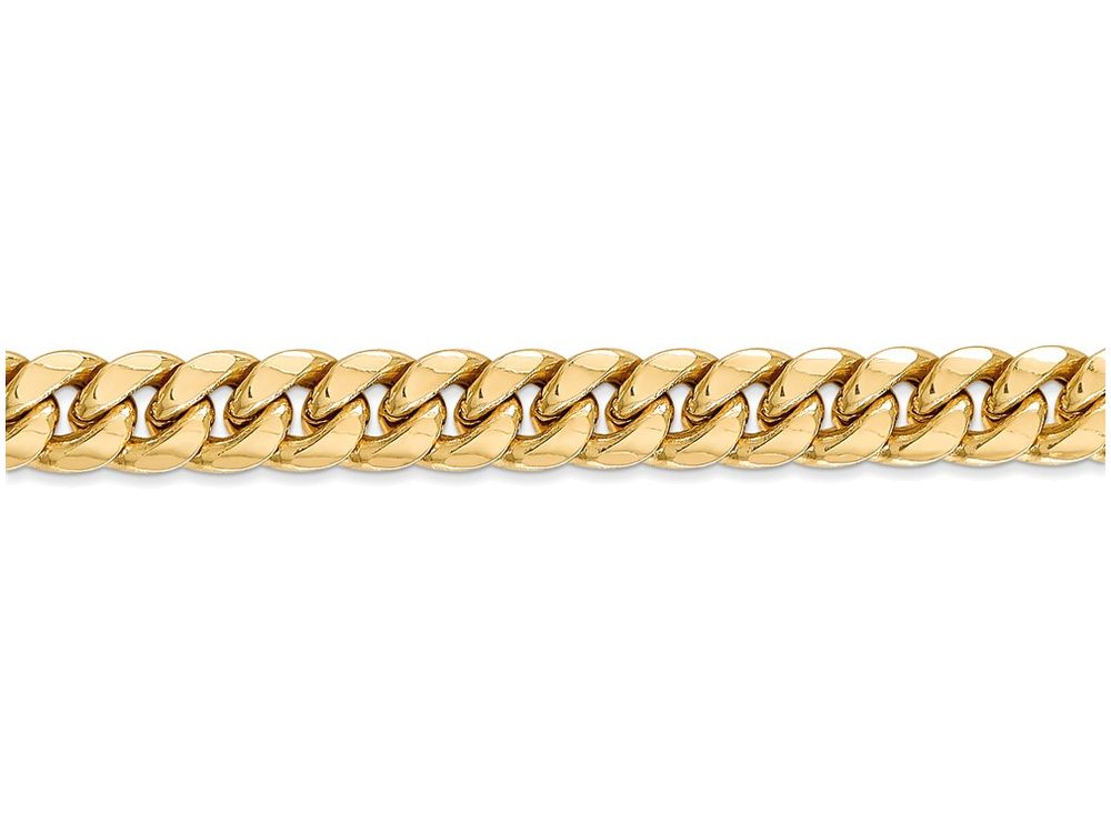 FJC Finejewelers 8 Inch 14k Yellow Gold Hollow Miami Cuban Chain Bracelet