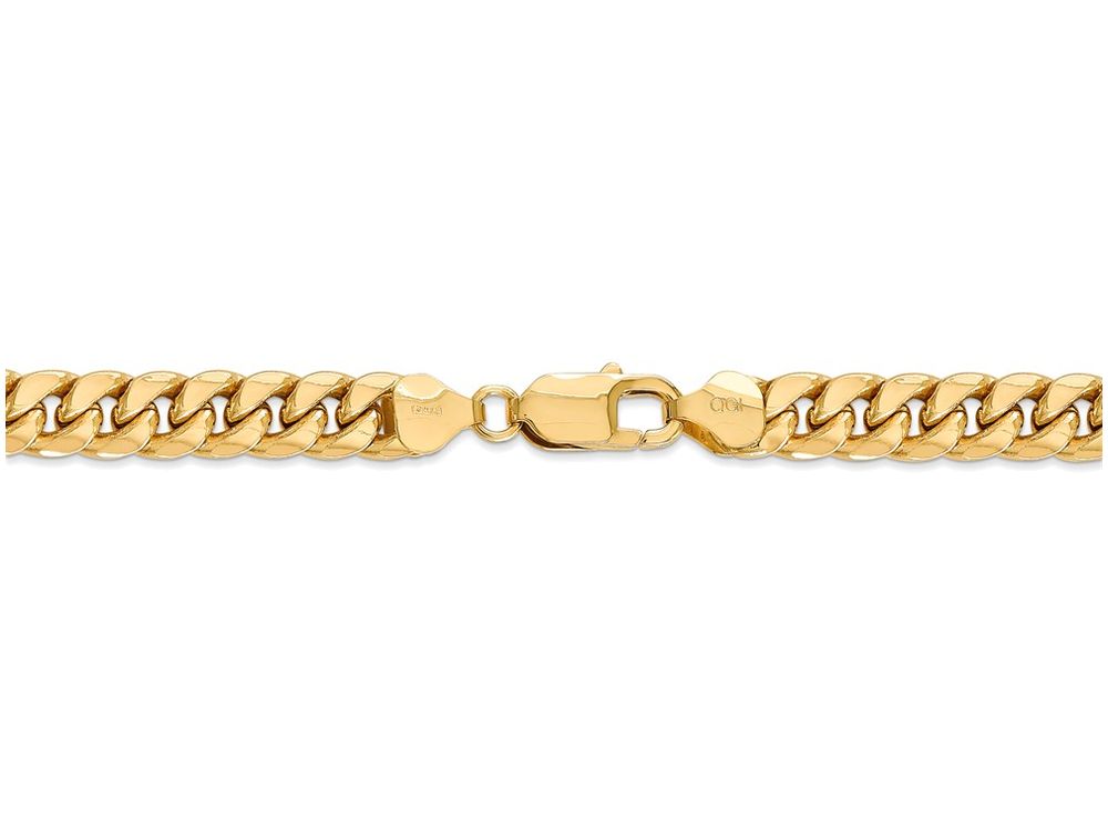 FJC Finejewelers 8 Inch 14k Yellow Gold Hollow Miami Cuban Chain Bracelet