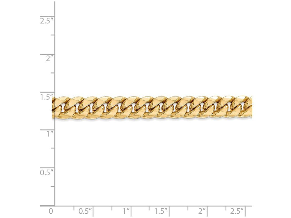 FJC Finejewelers 8 Inch 14k Yellow Gold Hollow Miami Cuban Chain Bracelet
