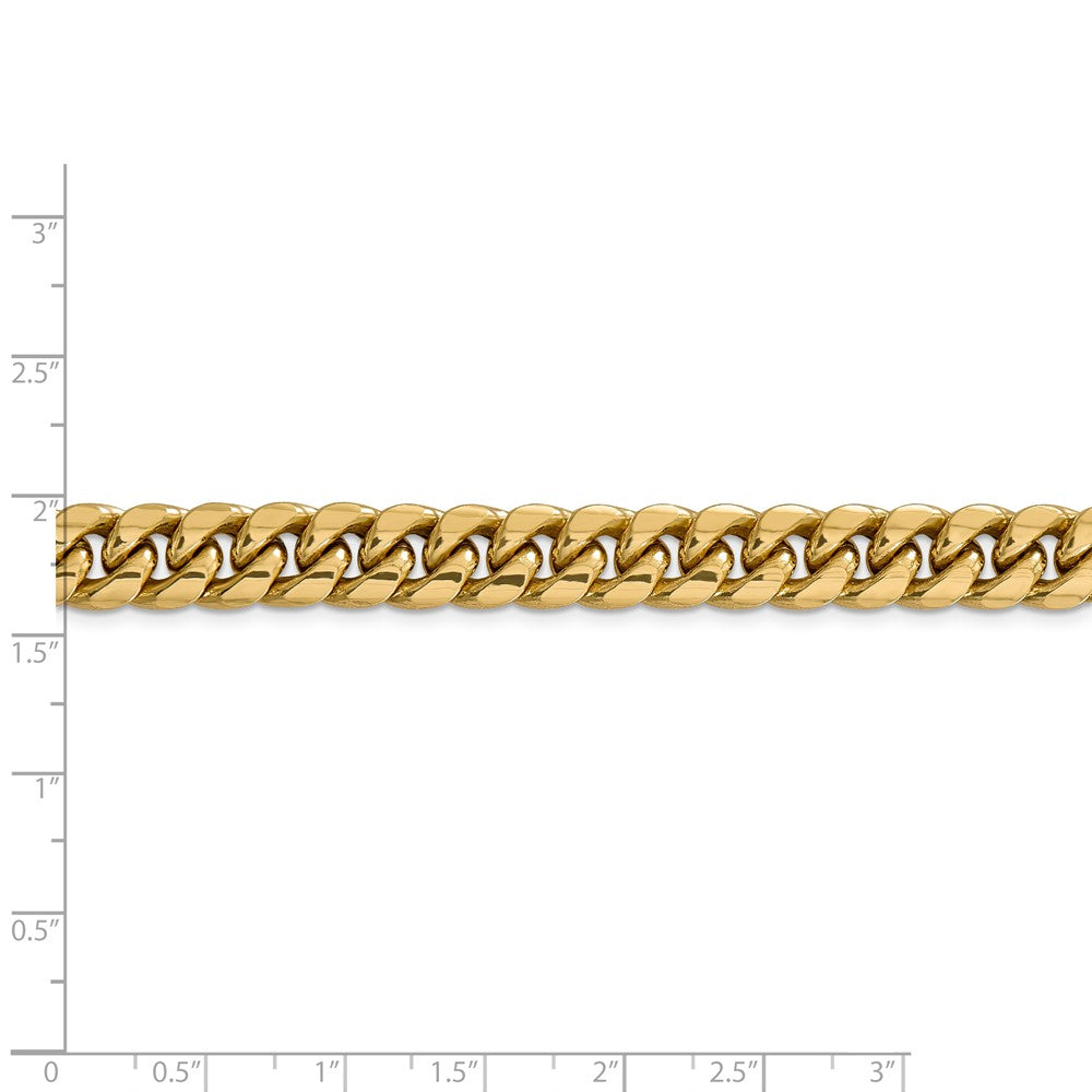 FJC Finejewelers 24 Inch 14k Hollow Miami Cuban Chain Necklace