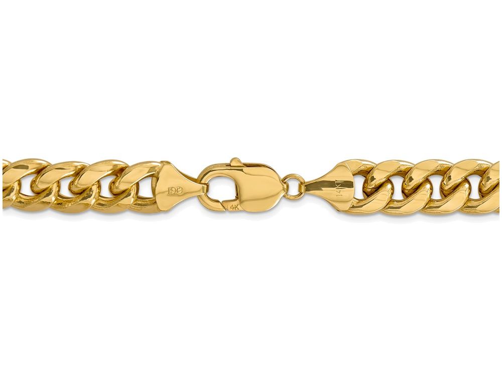FJC Finejewelers 8 Inch 14k Yellow Gold Hollow Miami Cuban Chain Bracelet