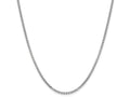 FJC Finejewelers 14k White Gold 2.45mm Hollow Round Box Chain