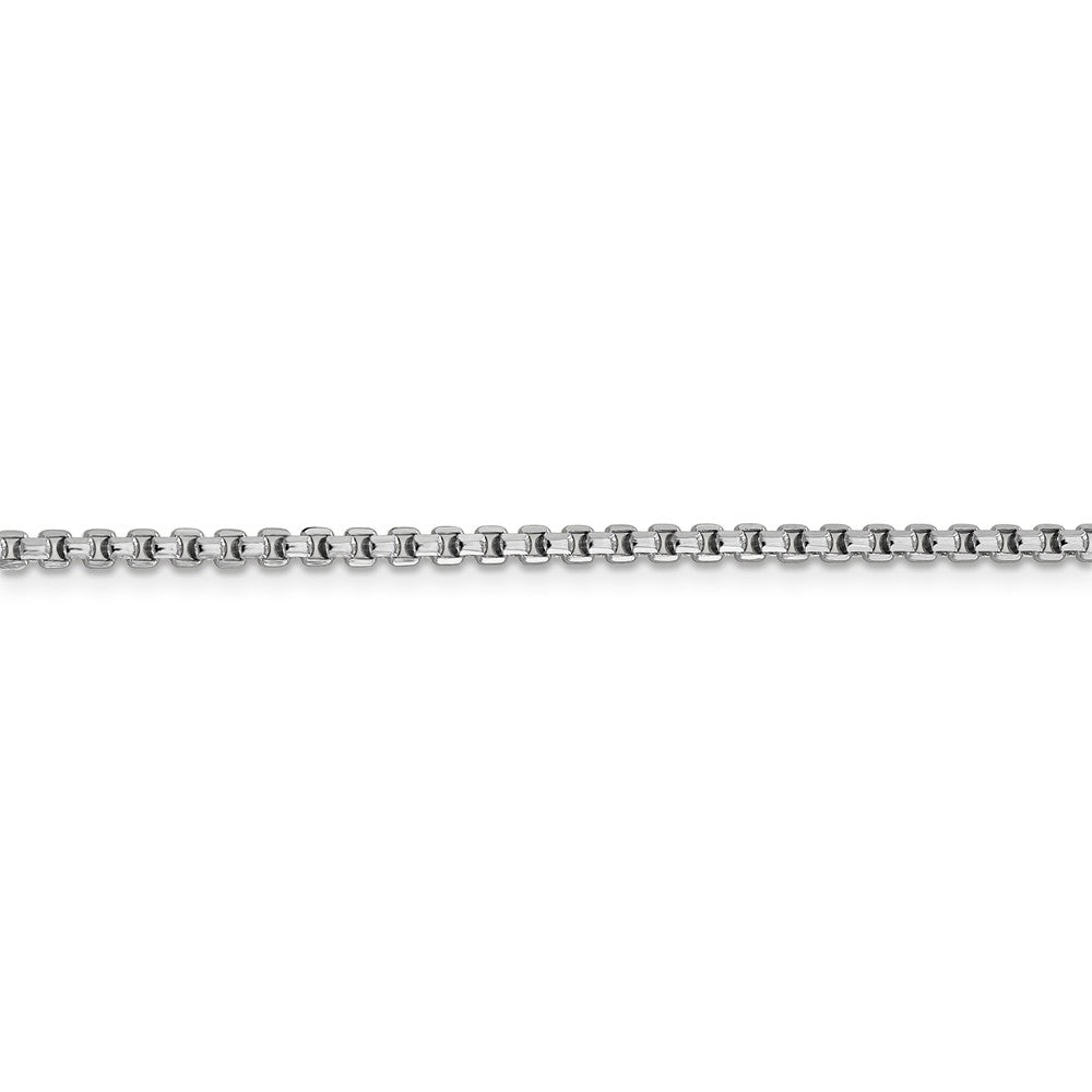 FJC Finejewelers 14k White Gold 2.45mm Hollow Round Box Chain