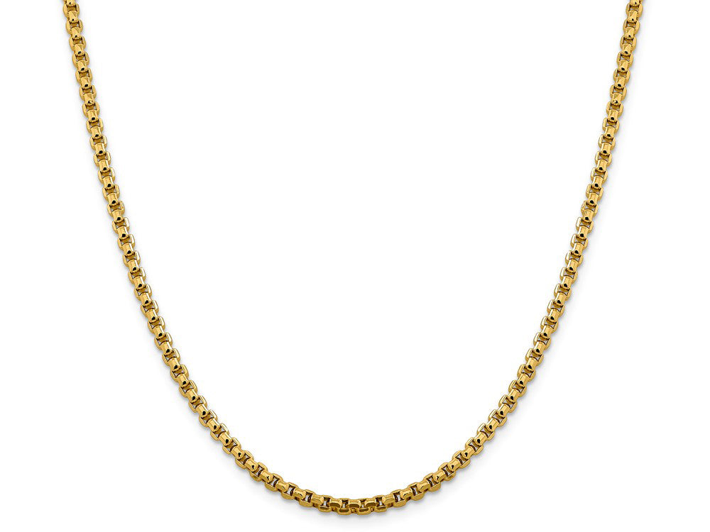 FJC Finejewelers 14 kt Yellow Gold 3.6mm Hollow Round Box Chain