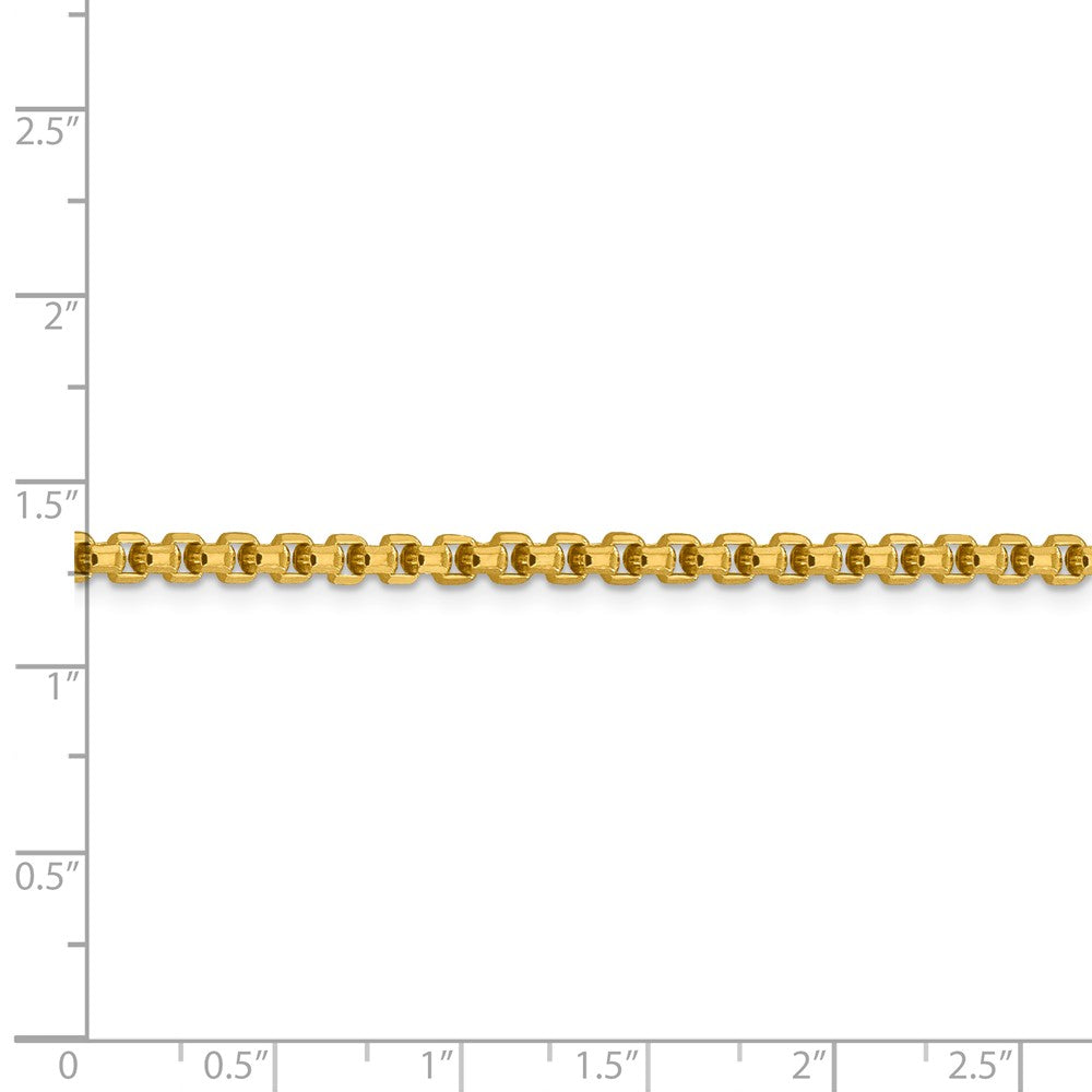 FJC Finejewelers 14 kt Yellow Gold 3.6mm Hollow Round Box Chain