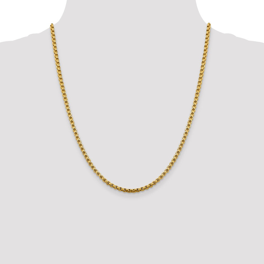 FJC Finejewelers 14 kt Yellow Gold 3.6mm Hollow Round Box Chain
