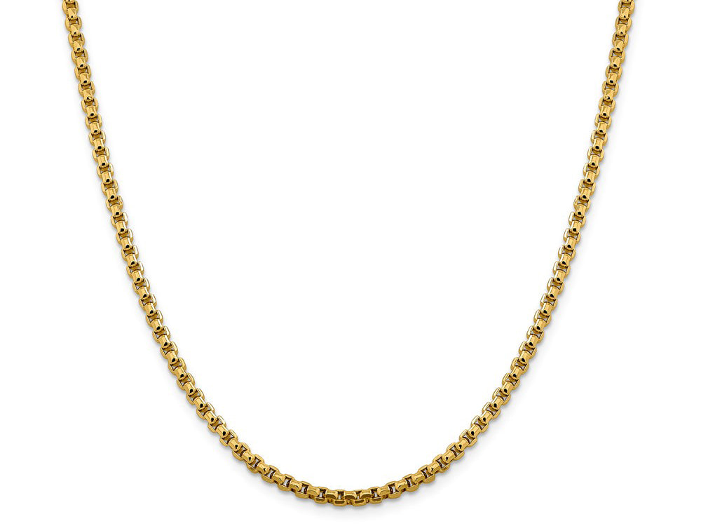 FJC Finejewelers 14 kt Yellow Gold 3.6mm Hollow Round Box Chain