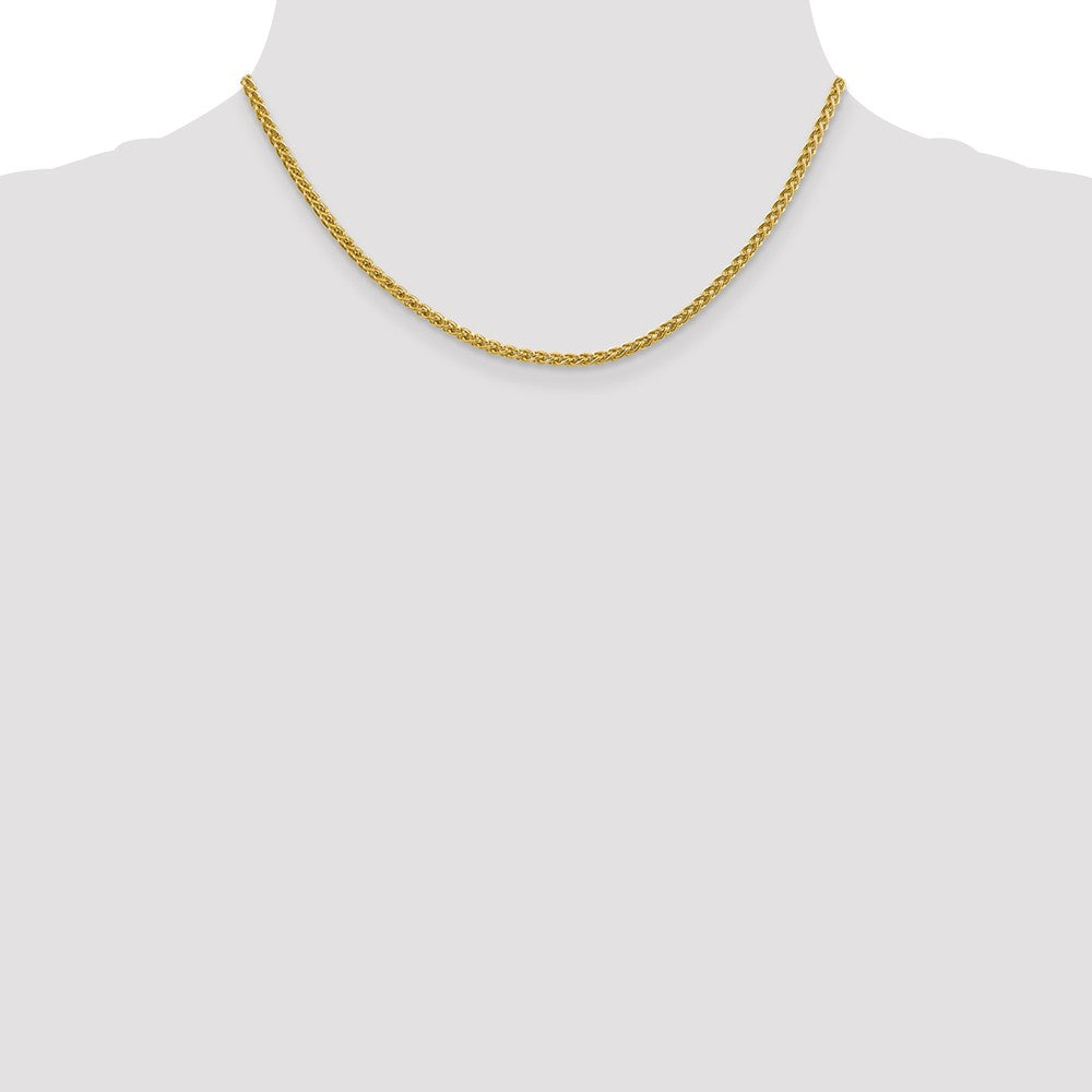 FJC Finejewelers 14k 2.75mm Semi-solid Wheat Chain