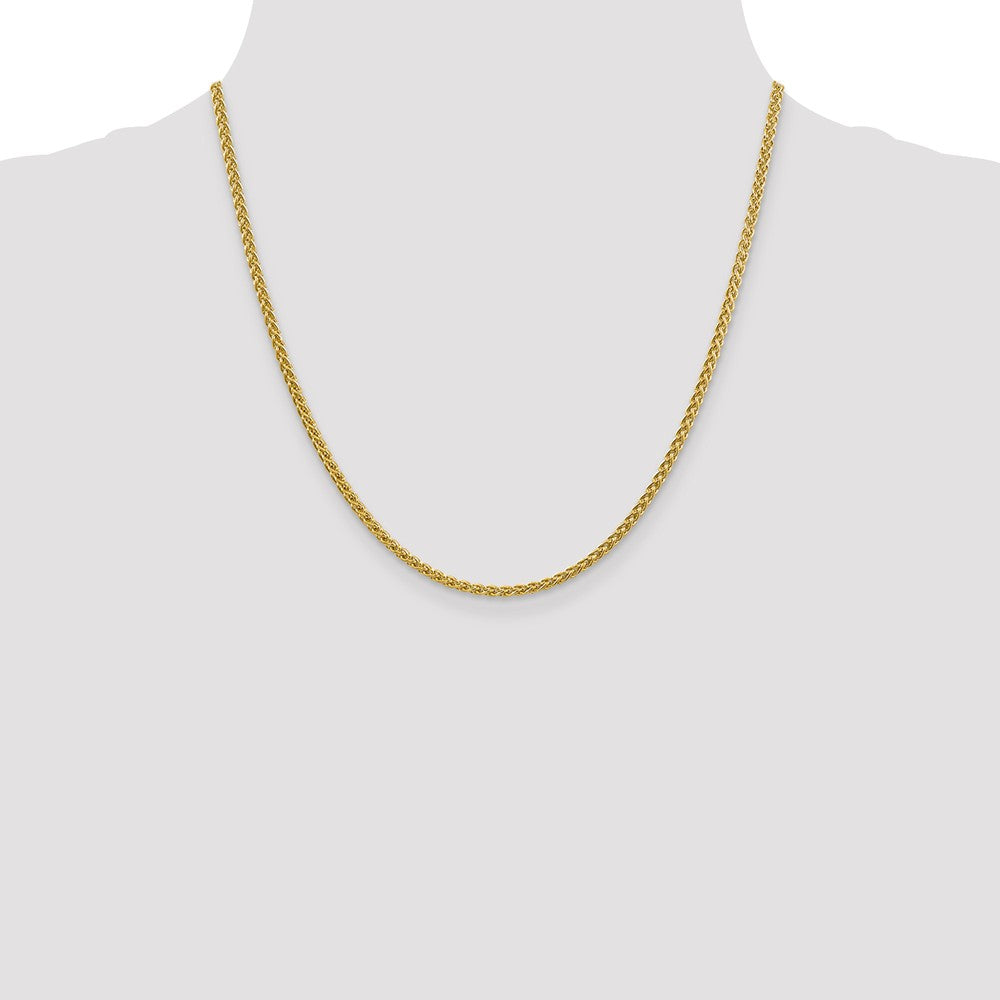 FJC Finejewelers 14k 2.75mm Semi-solid Wheat Chain