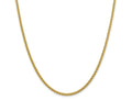 FJC Finejewelers 14k 2.75mm Semi-solid Wheat Chain